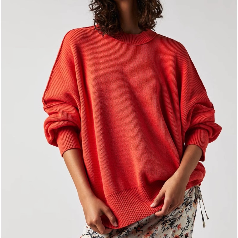 Free People Easy Street Tunic Red Small